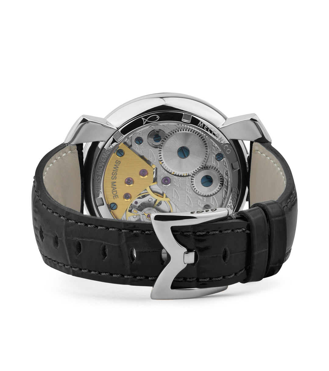 GaGà Milano Multicolor Round Black Dial Manual Winding Mechanical Classic Design Swiss Made watch for Men - 5010MN02S0LABK0