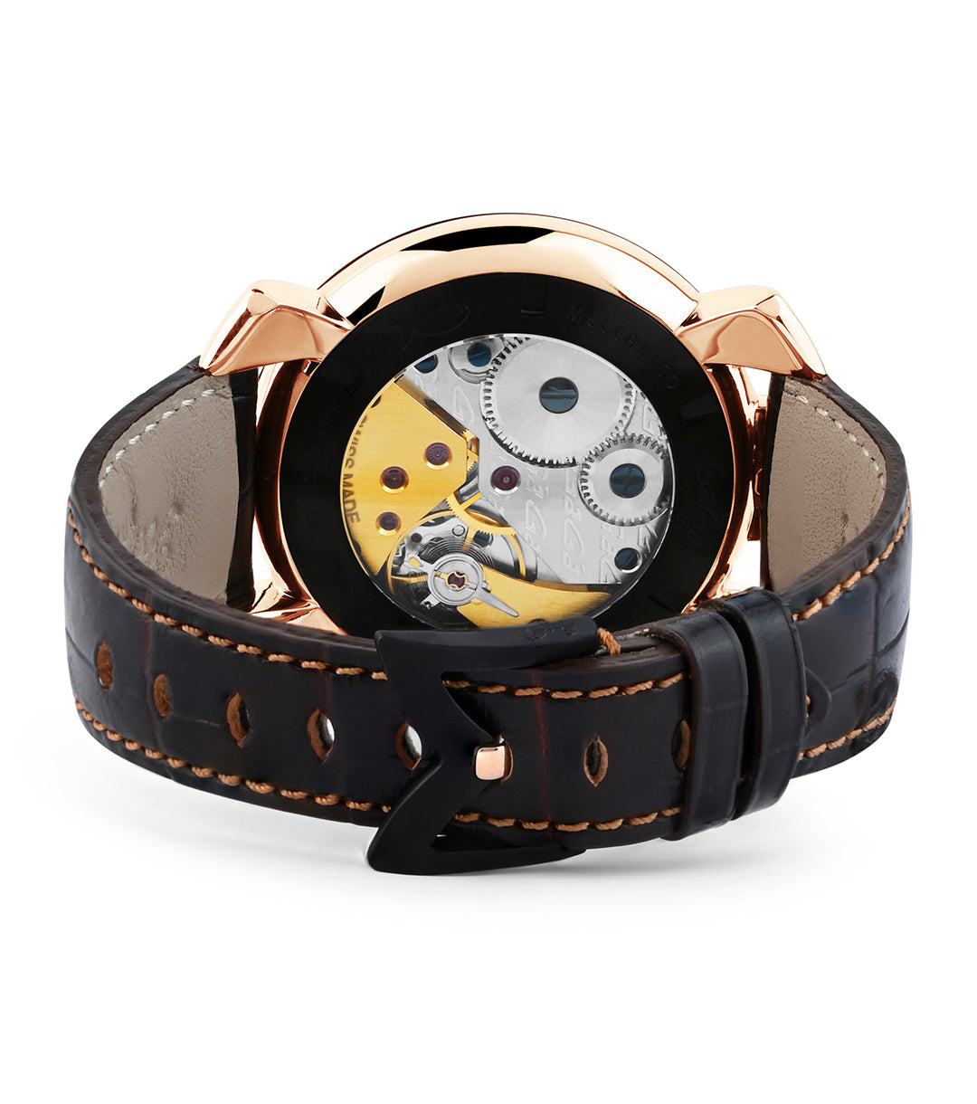 GaGà Milano Multicolor Round Black Dial Manual Winding Mechanical Classic Design Swiss Made watch for Men - 5014MN01KRLAKM0