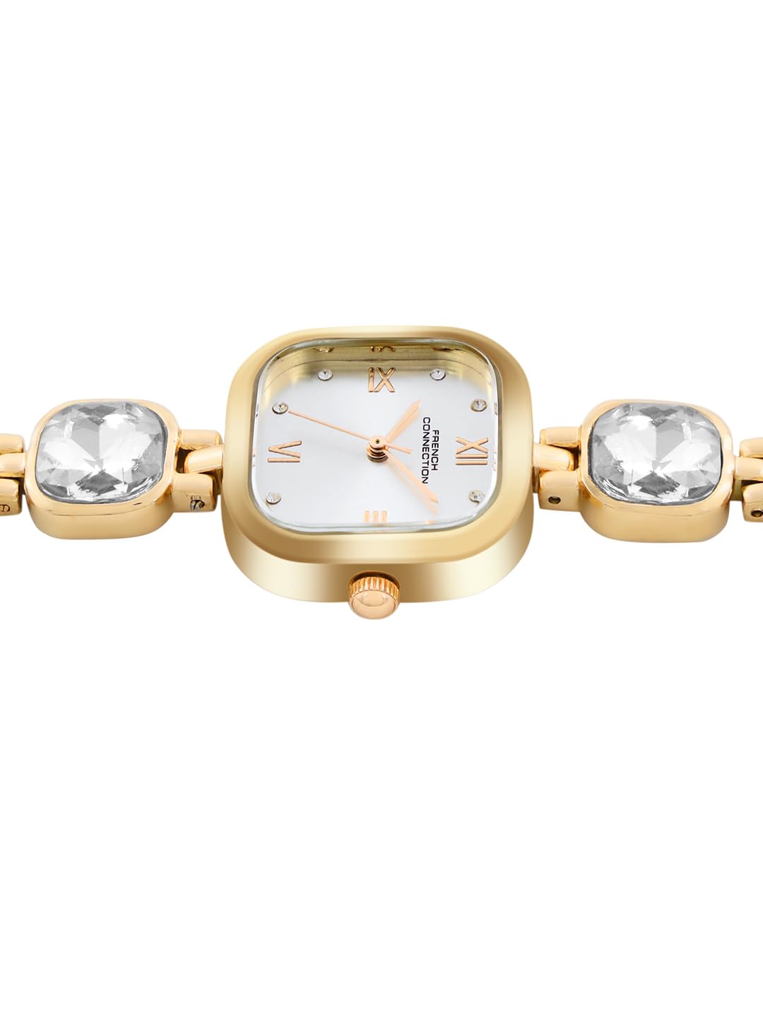 French Connection Auroraé White Dial with Gold Strap Womens Analog Watch | FCN0178SGM
