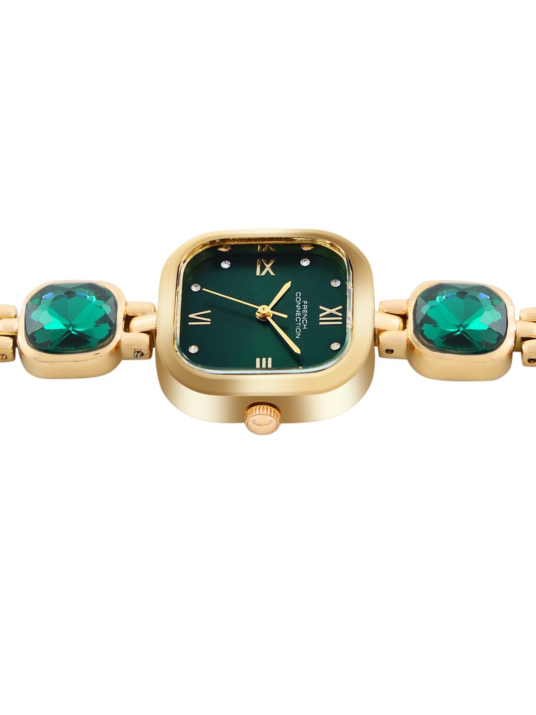 French Connection Auroraé Green Dial with Gold Strap Womens Analog Watch | FCN0178NGM