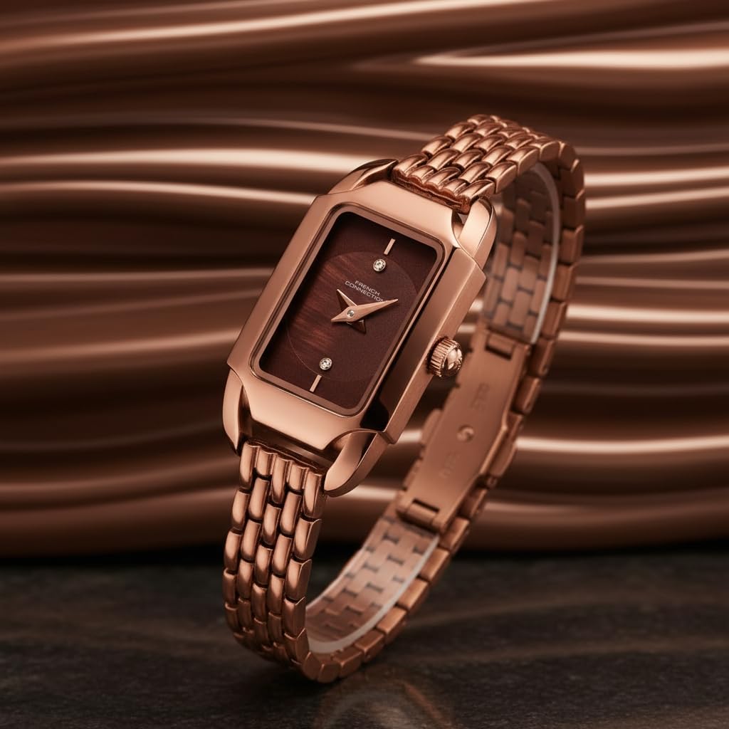 French Connection Opessence Brown Dial with Brown Strap Womens Analog Watch | FCN0177BRM