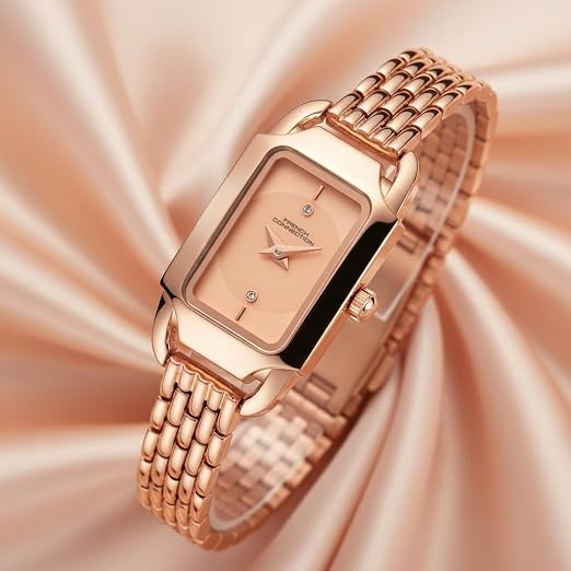 French Connection Opessence Rose Dial with Rose Gold Strap Womens Analog Watch | FCN0177RGM