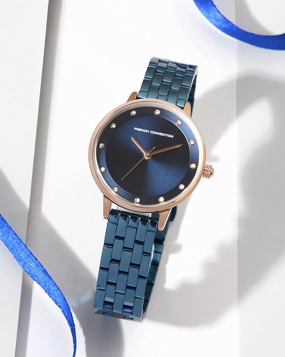 French Connection Analog Blue Dial Women's Watch-FCN00035D