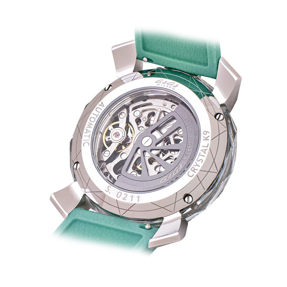 GaGà Milano Automatic Watch Tiffany Blue Dial Crystal 46mm Skeleton -8060CY02SGSYTF0 watch for Unisex
