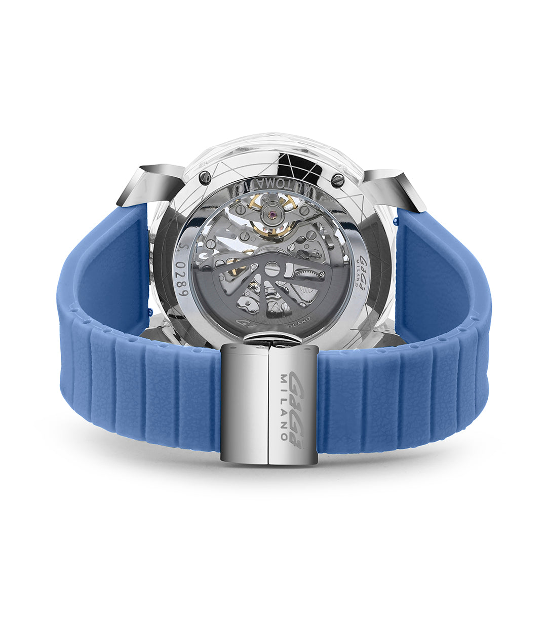 GaGà Milano Automatic Watch Blue Dial Crystal 46mm Skeleton -8060CY03SGSYBL0 watch for Unisex