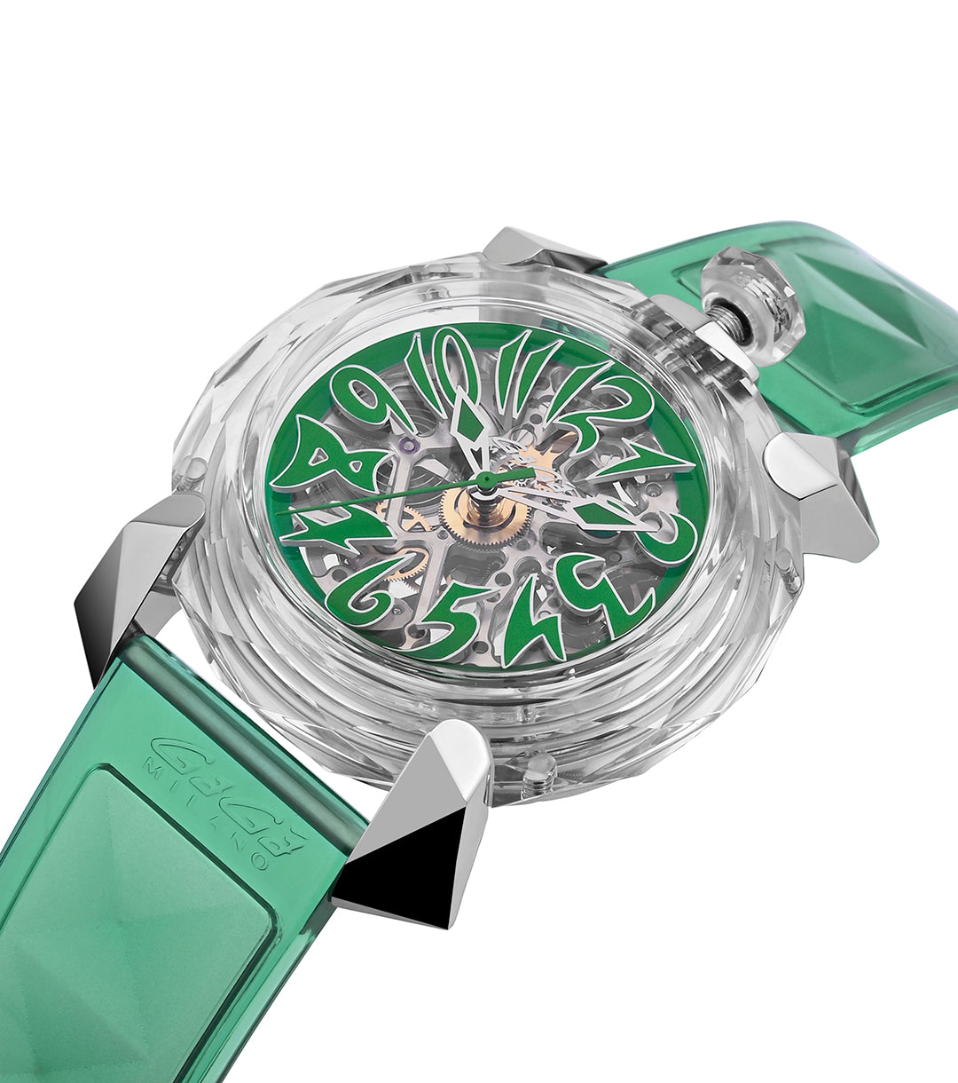 GaGà Milano Automatic Watch Crystal 46mm Skeleton -8060CY04SGSRGR0 watch for Unisex