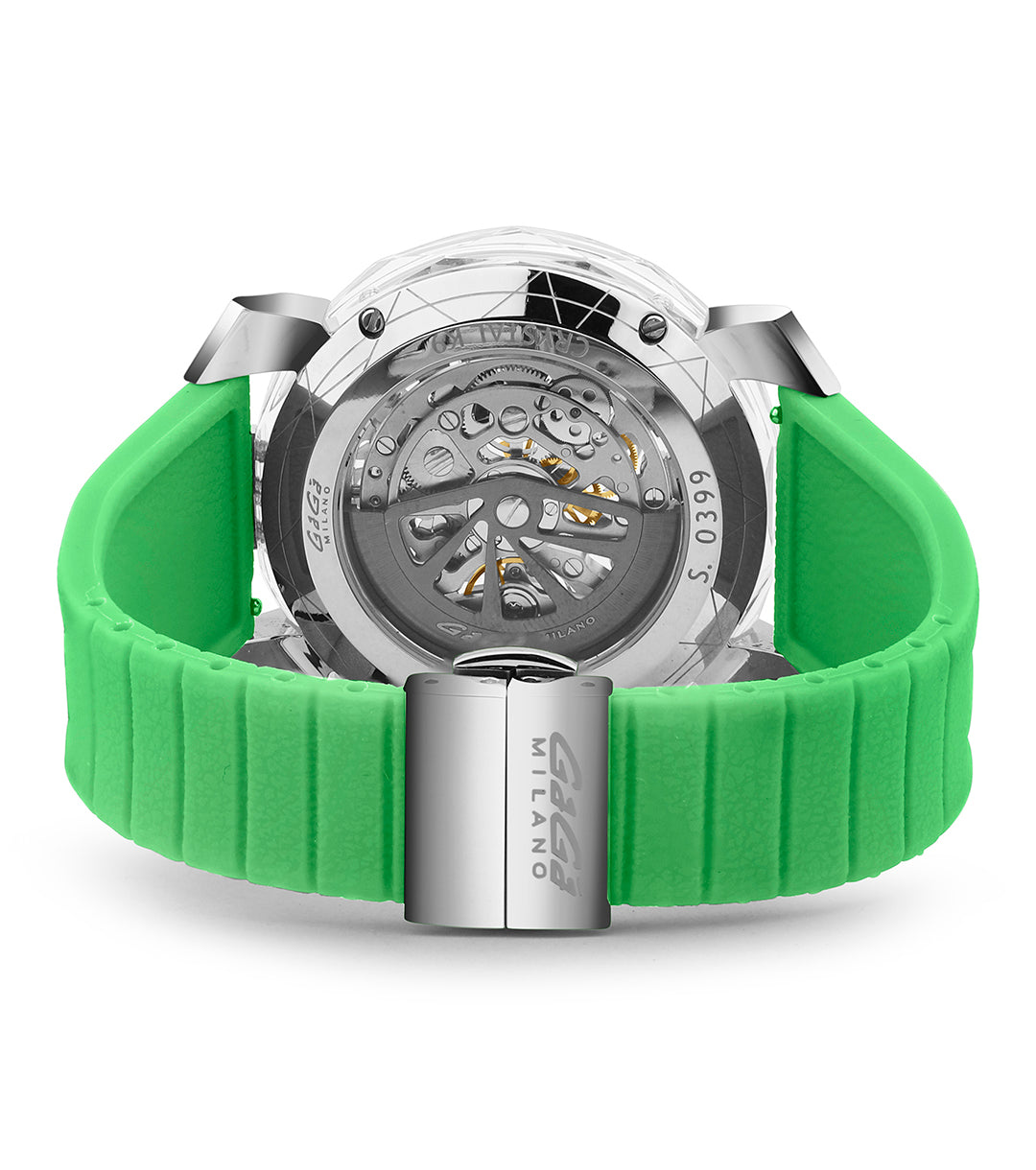 GaGà Milano Automatic Watch Green Dial Crystal 45mm Skeleton -8060CY04SGSYGR0 watch for Unisex