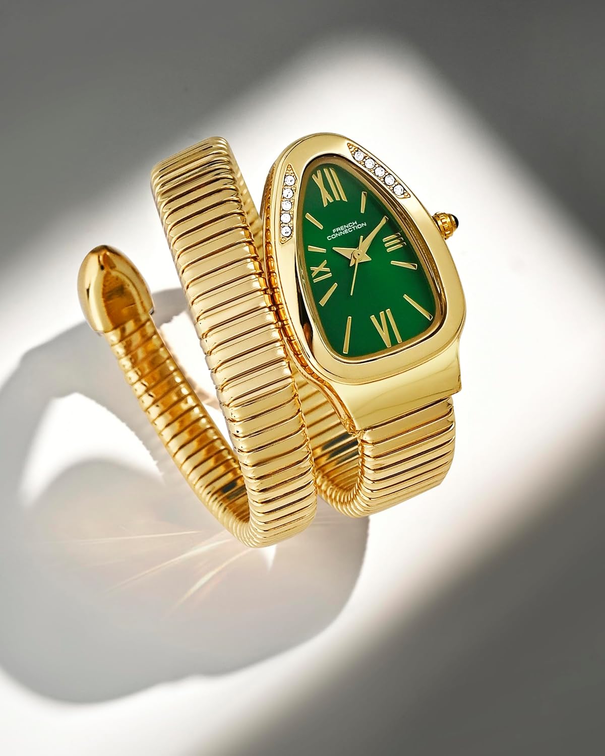 The Eternelle Curve Women's Snake Wrap Design Analog Watch | FCN0142NGM