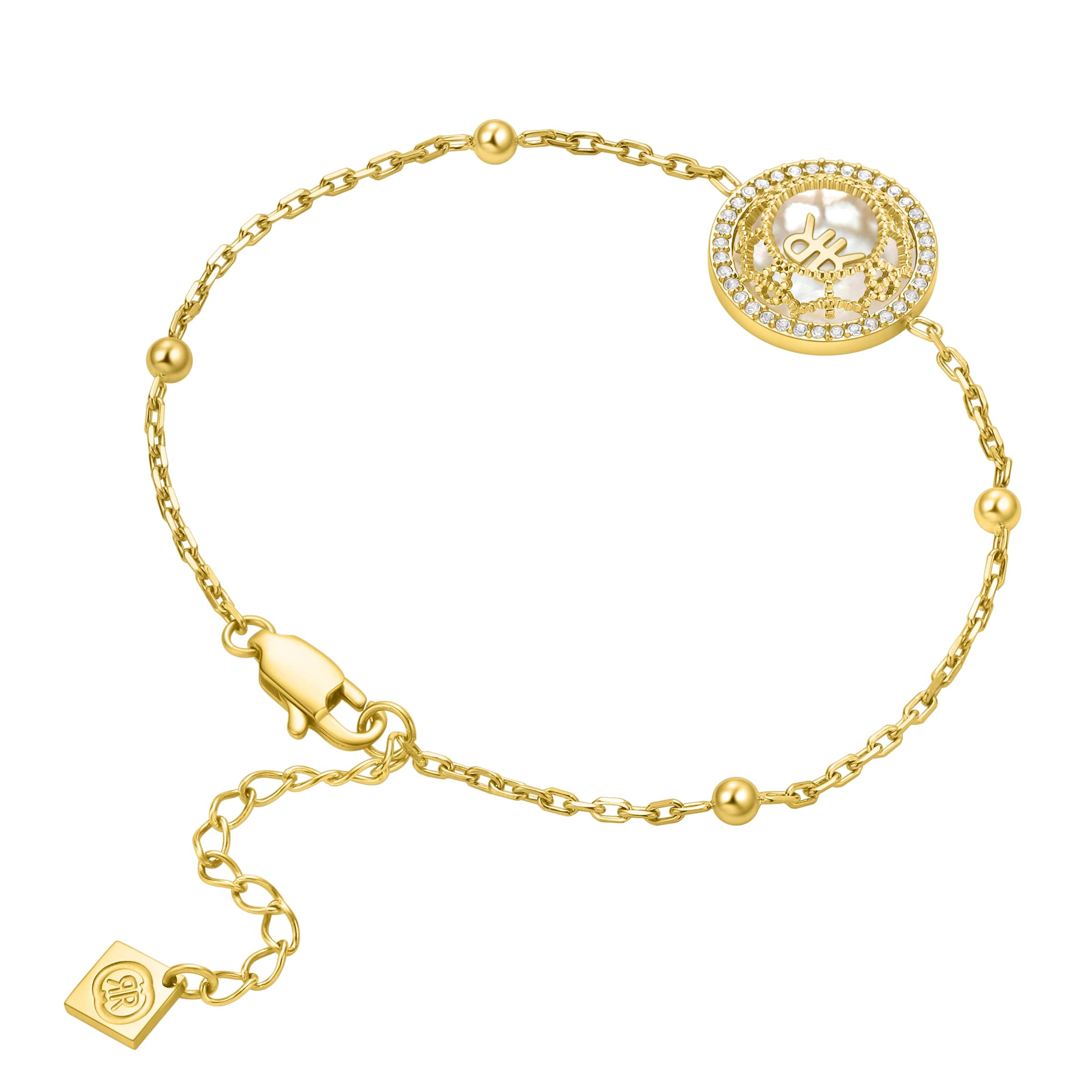 Cerruti 1881 Mop Gold Arabesque.3 Bracelet For Women - CIJLB0006307