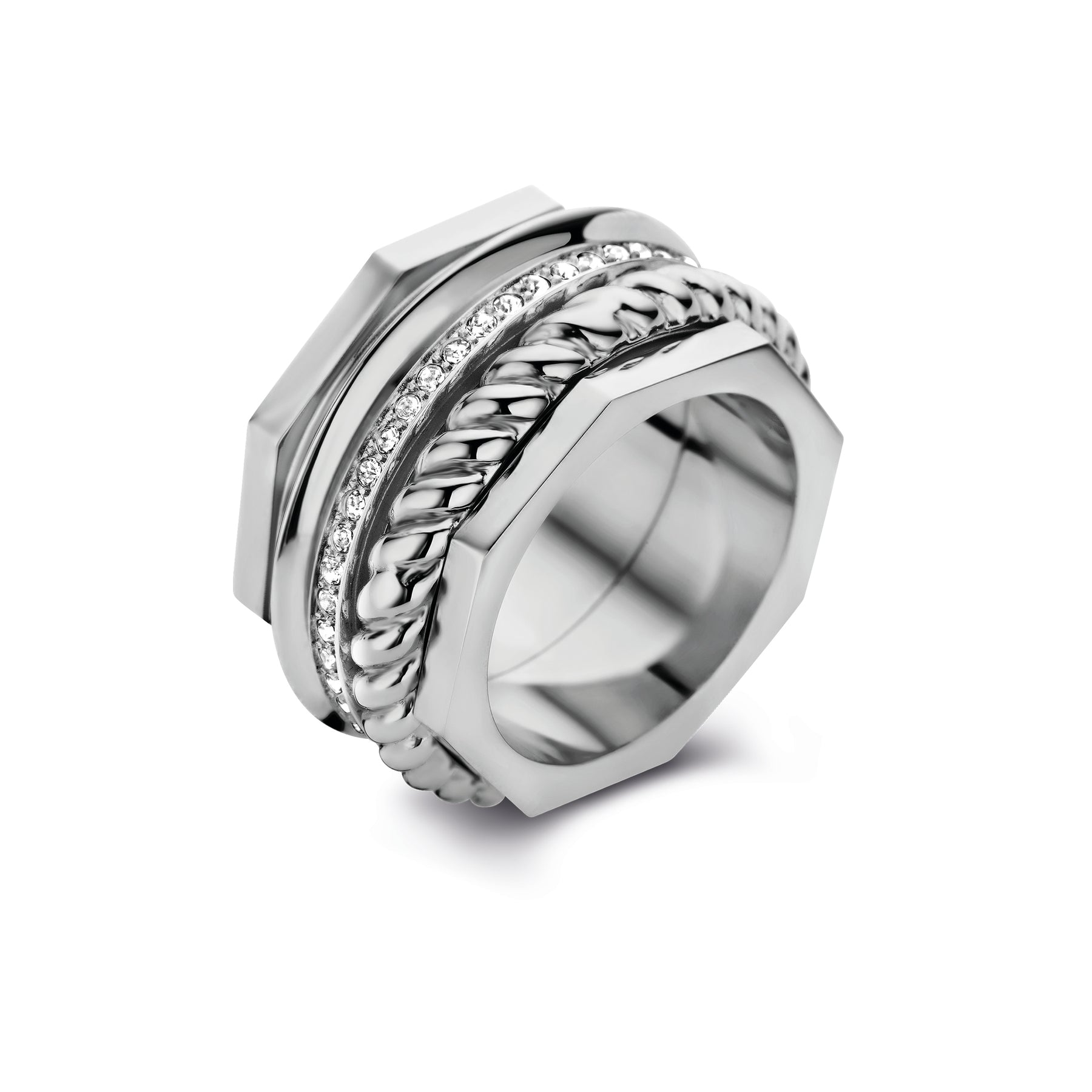 Cerruti 1881 Women Silver EMMA Ring- CIJLF0004504