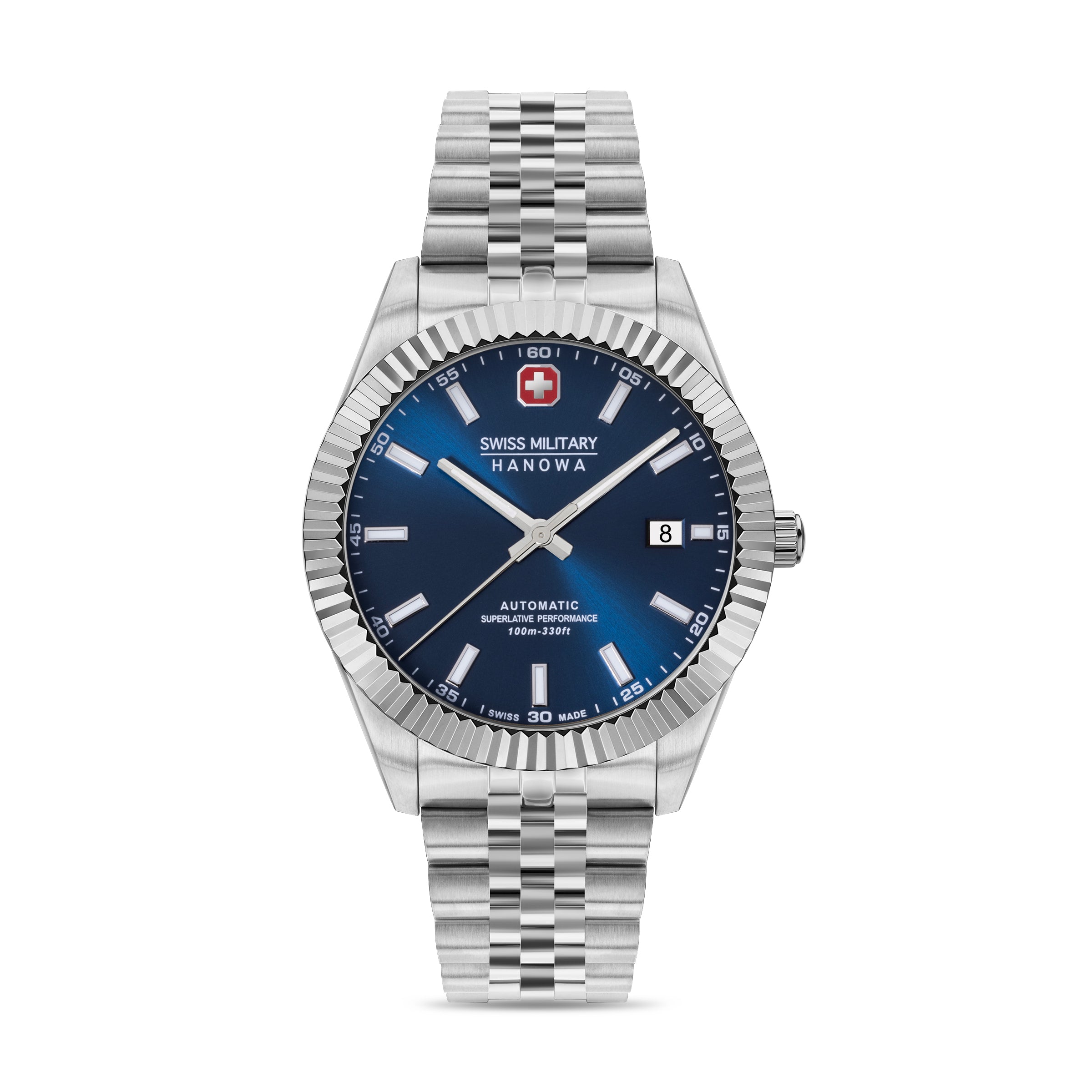 SWISS MILITARY HANOWA DILIGENTER BLUE ROUND DIAL ANALOG WATCH FOR Men's SMWGL0002102