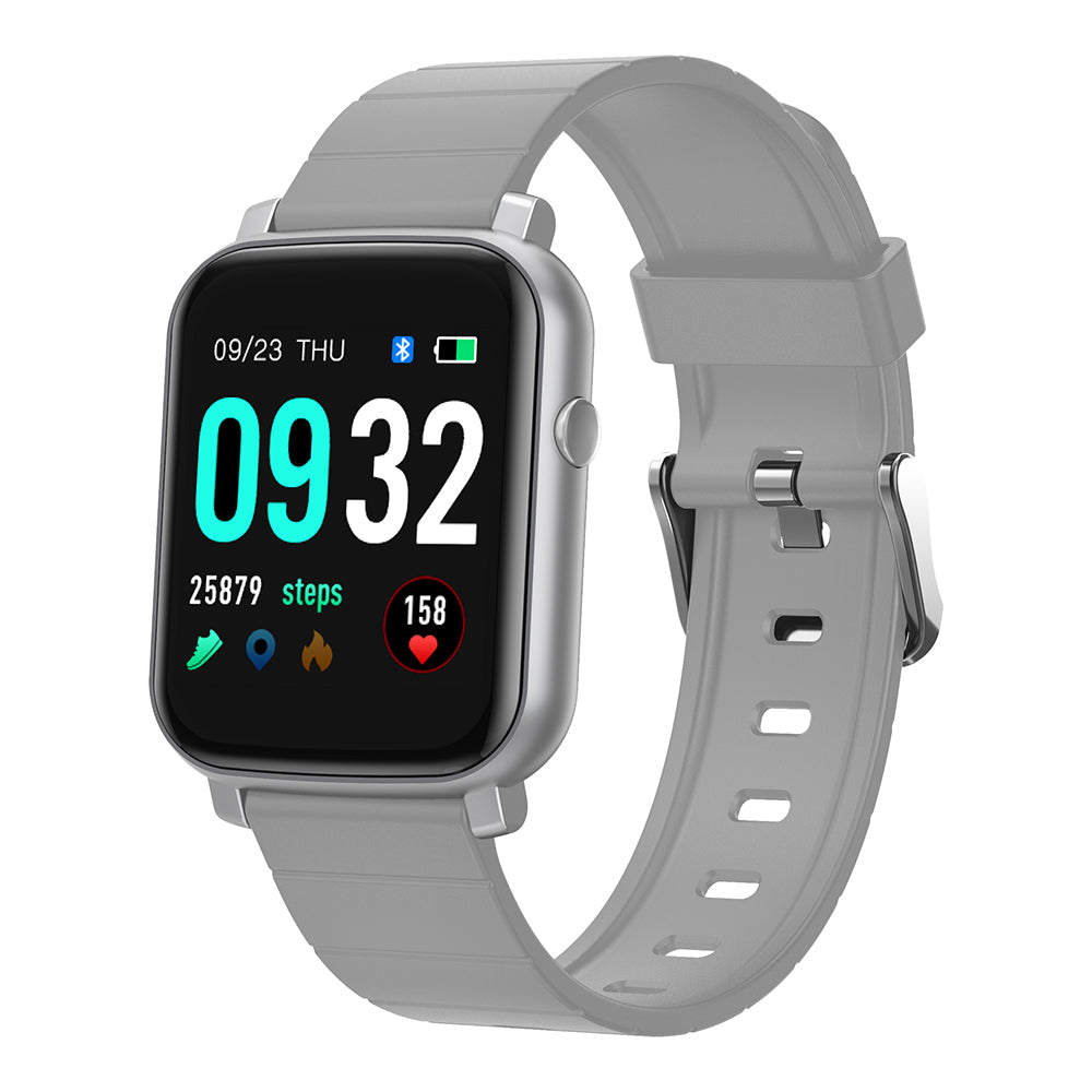 French Connection Grey Silicone Unisex Smart watch-F1-E