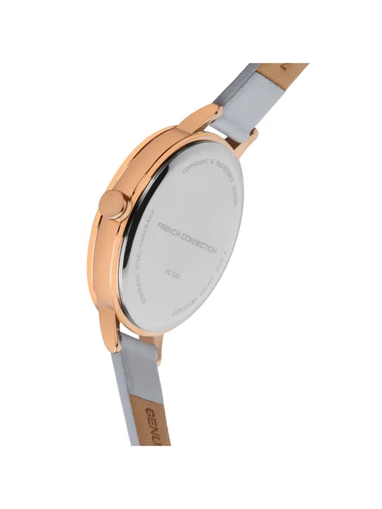 French Connection Analog Silver Dial Women's Watch-FC134U, Grey