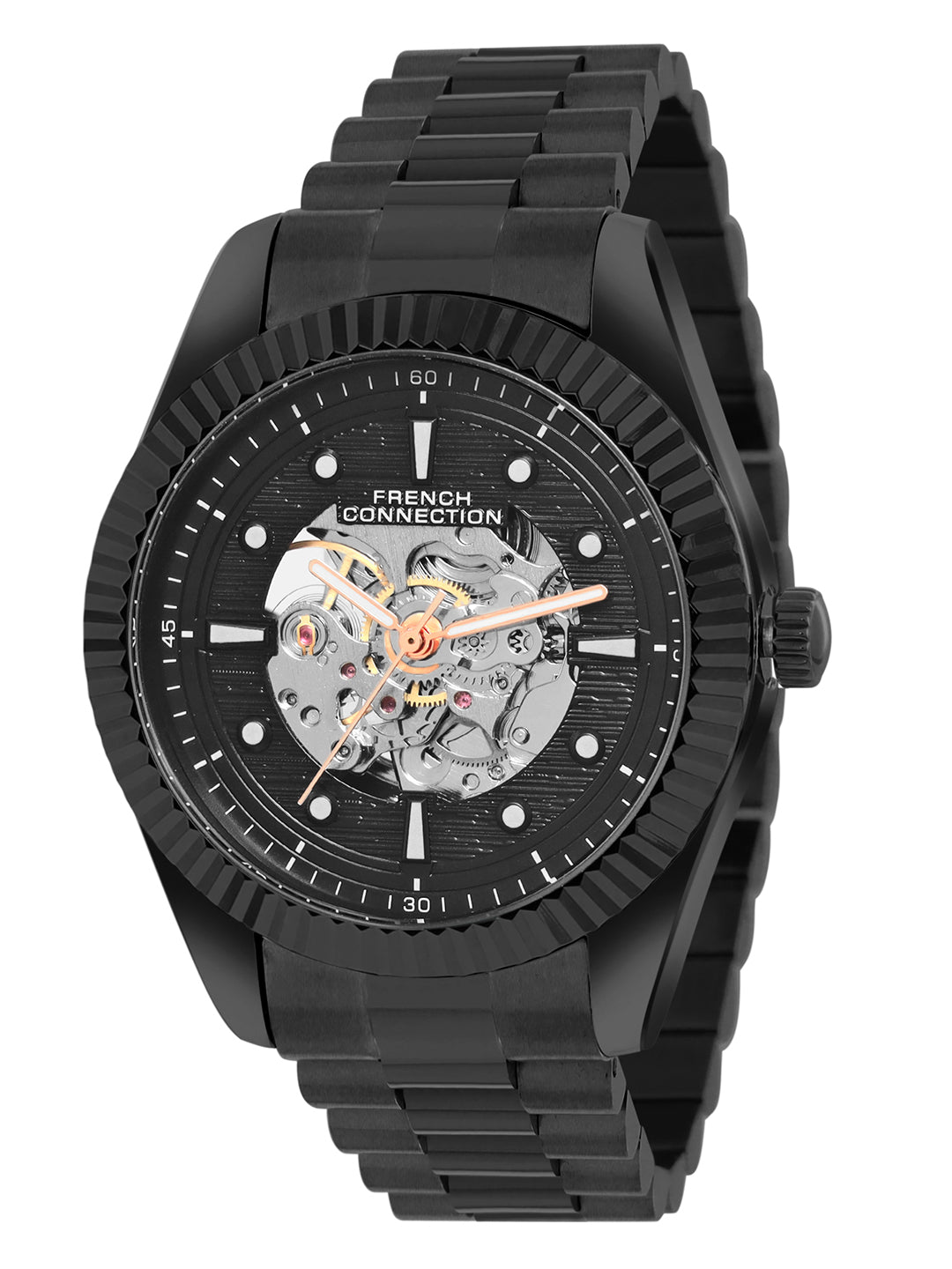 French Connection Black Dial Automatic Watch for Men's - FCA12BM