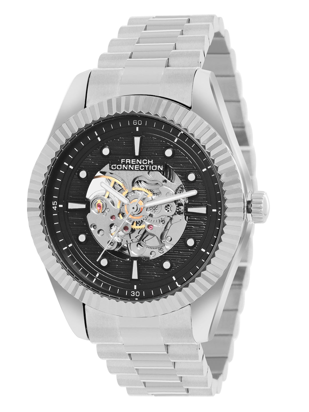 French Connection Black Dial Automatic Watch for Men's - FCA12BSM