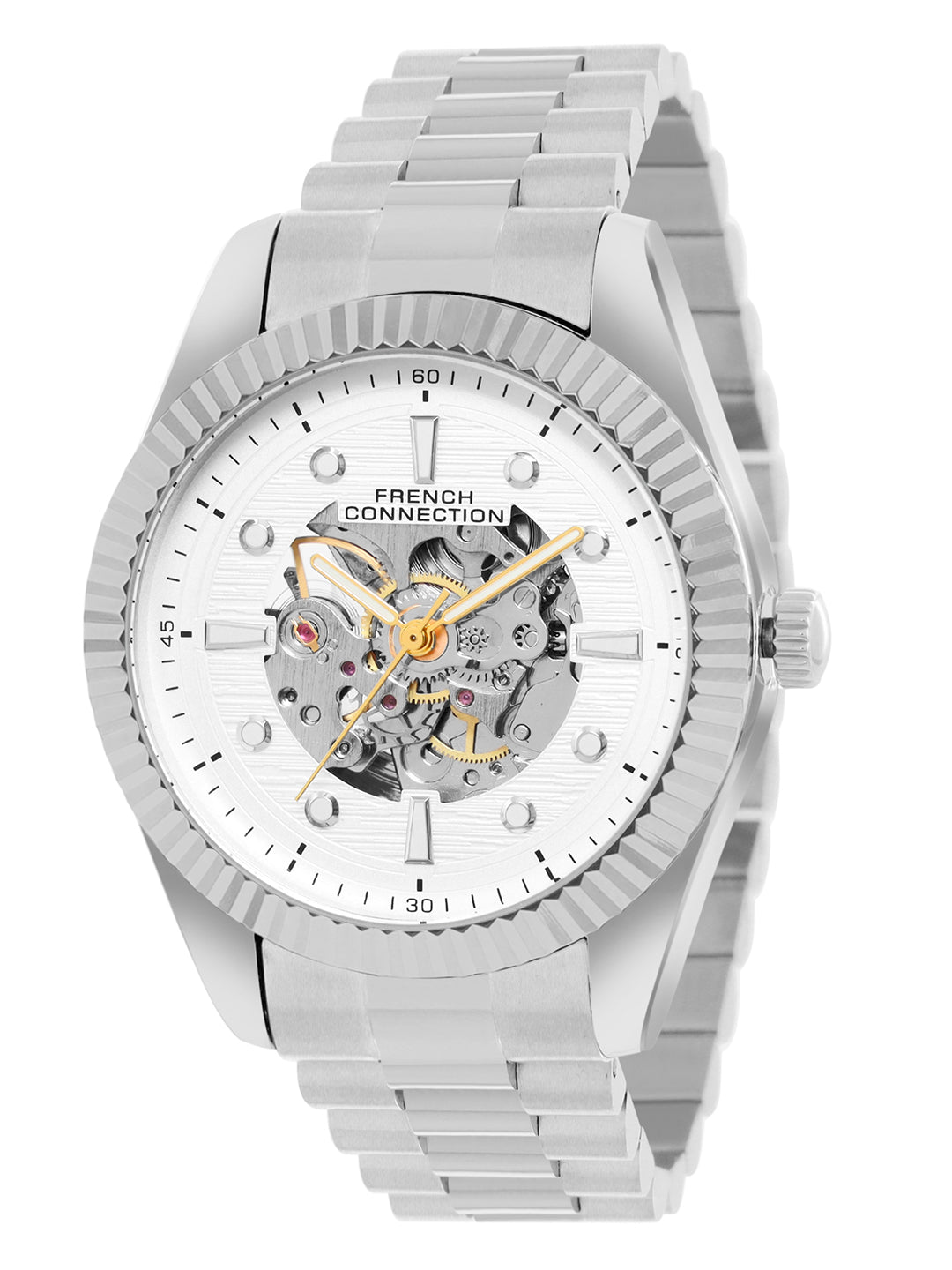 French Connection Silver Dial Automatic Watch for Men's - FCA12SM