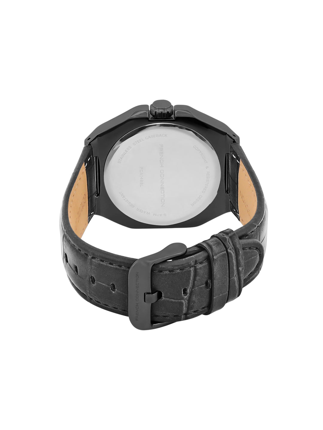 French Connection Automatic Black Dial Men's Watch-FCA14BBL