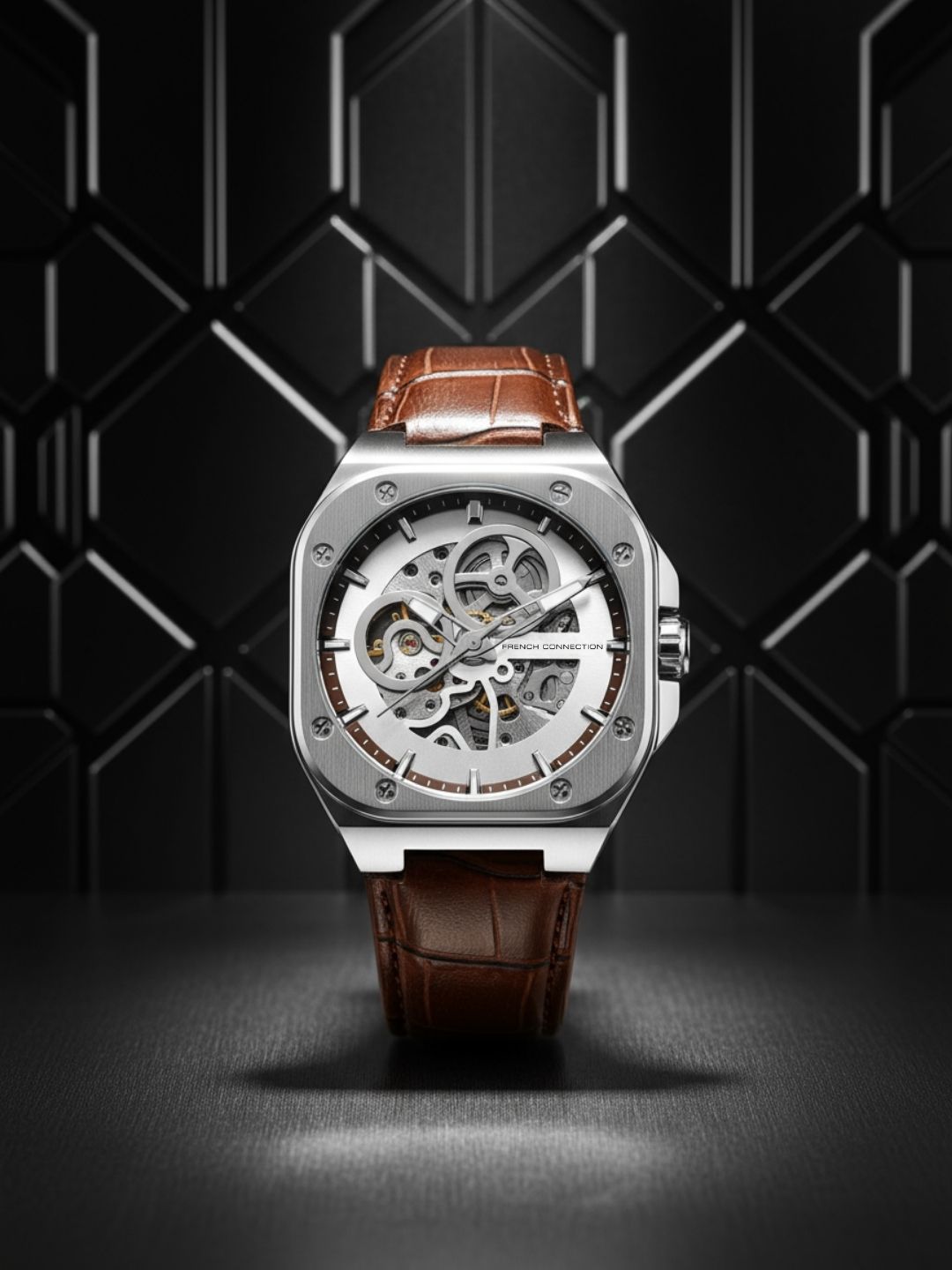 French Connection Automatic Silver Dial Men's Watch - FCA14BRL