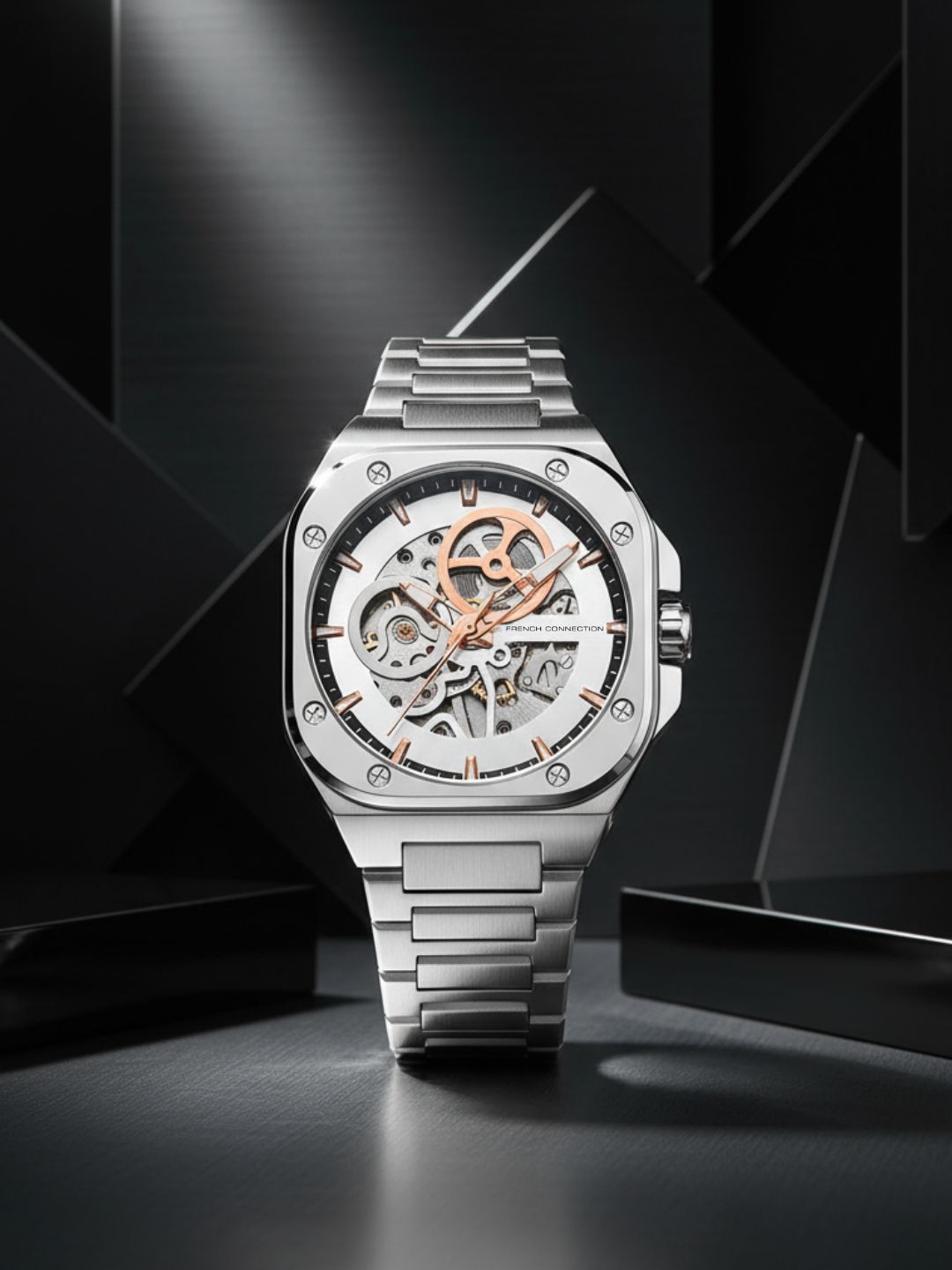 French Connection Automatic Silver Dial Men's Watch - FCA14SM