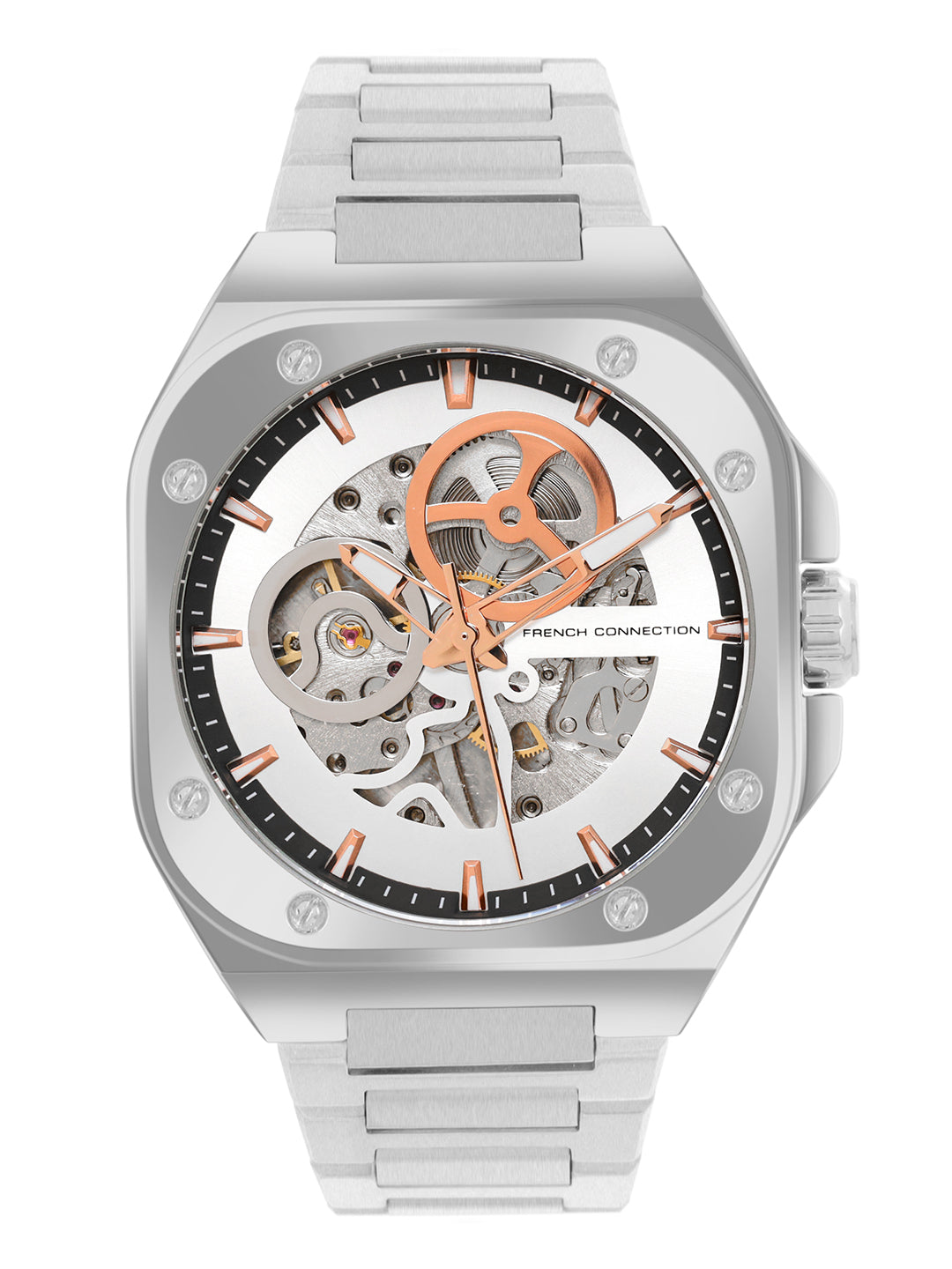 French Connection Automatic Silver Dial Men's Watch - FCA14SM