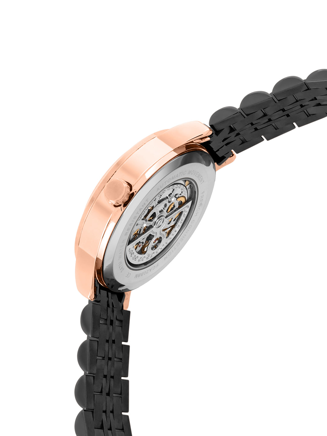 French Connection Men Automatic Black Dial Watch-FCA20BBM