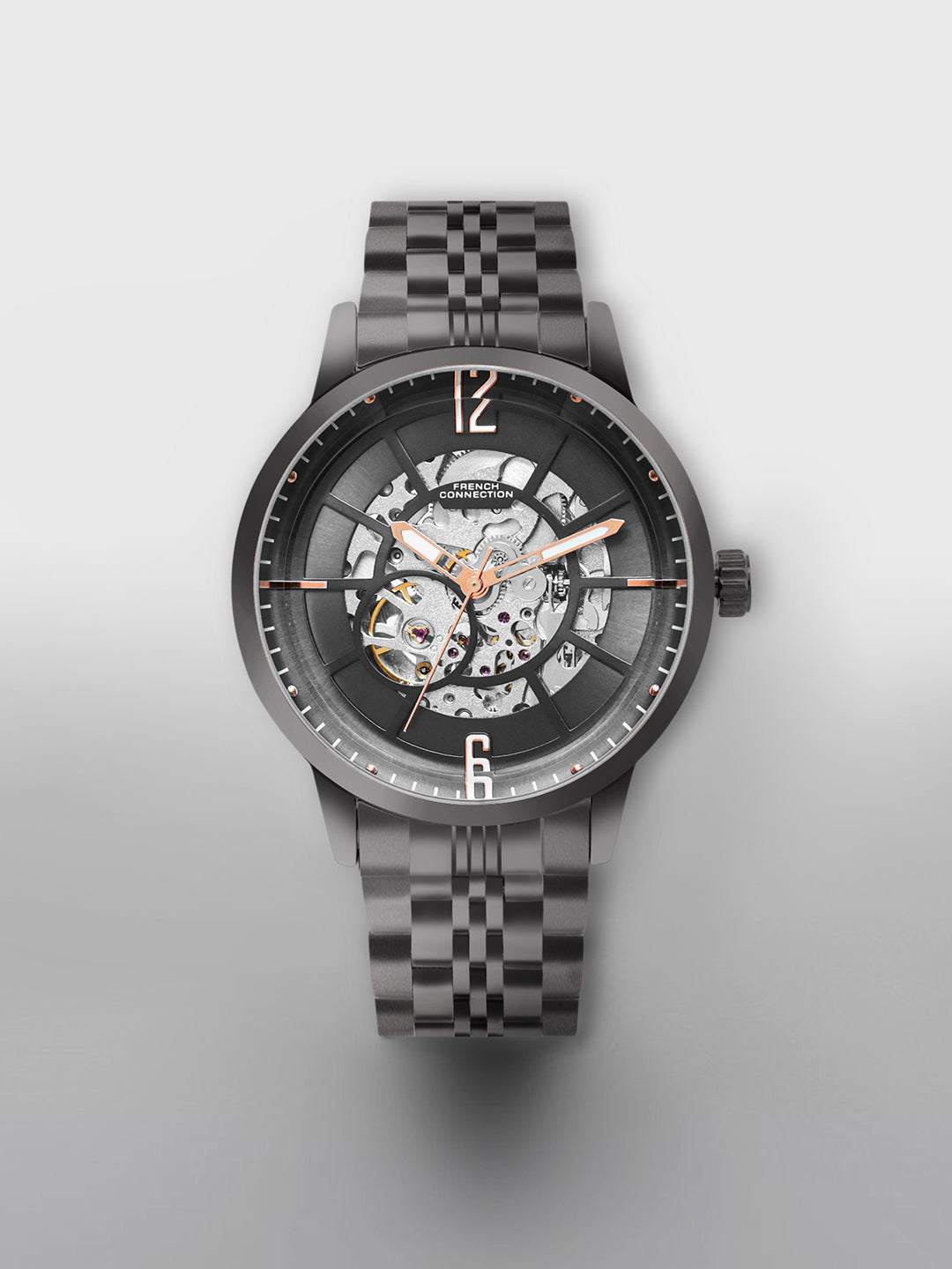 French Connection Men Automatic Gray Dial Watch-FCA20GNM