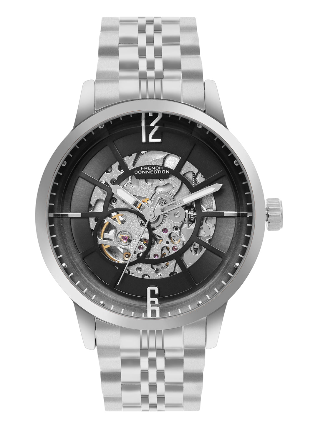 French Connection Men Automatic Black Dial Watch-FCA20SM