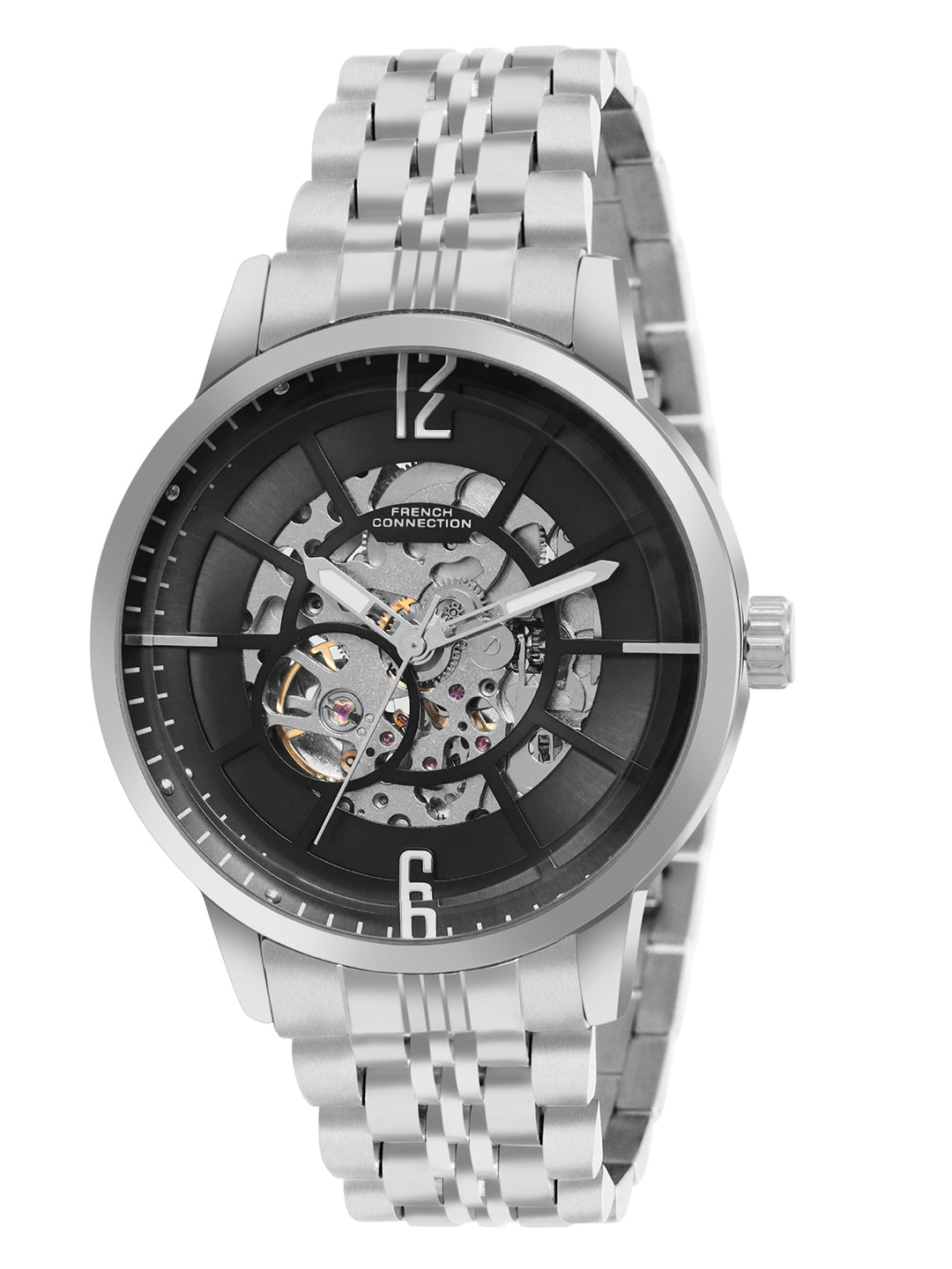 French Connection Men Automatic Black Dial Watch-FCA20SM