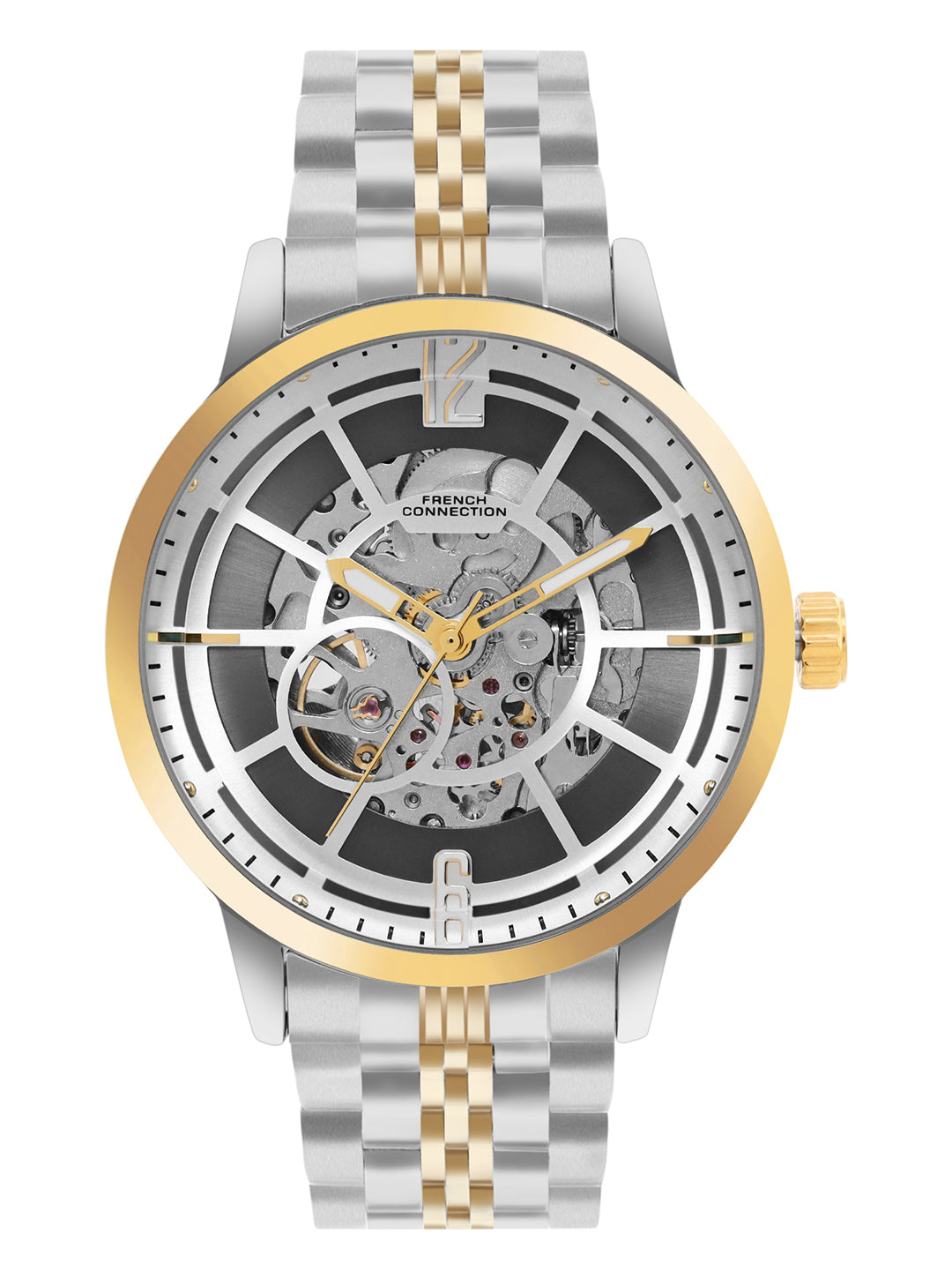 French Connection Men Automatic White Dial Watch-FCA20TM