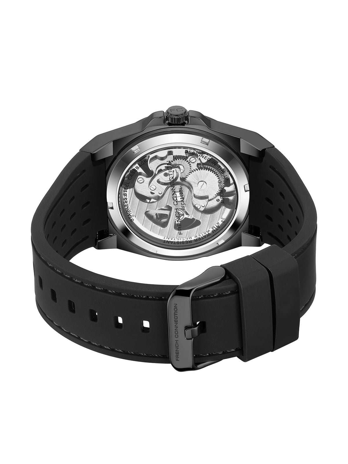French Connection Automyst | Skeleton Dial | Automatic Watch for Men - FCA24BBL