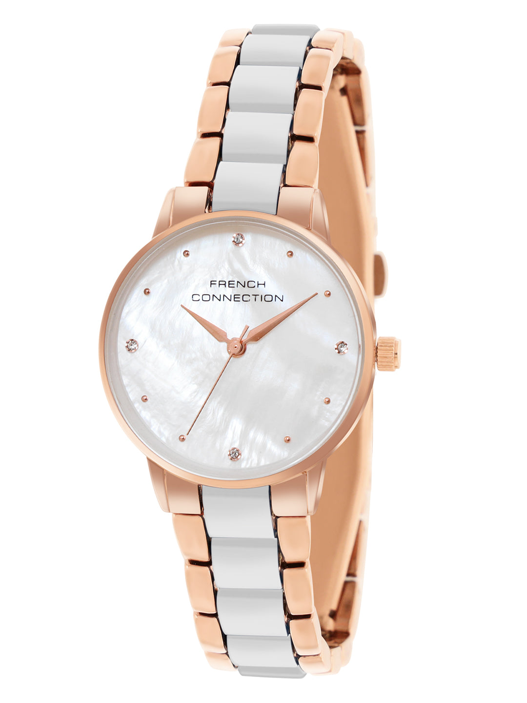French Connection White Dial Analog Watch for Women's - FCB10GM