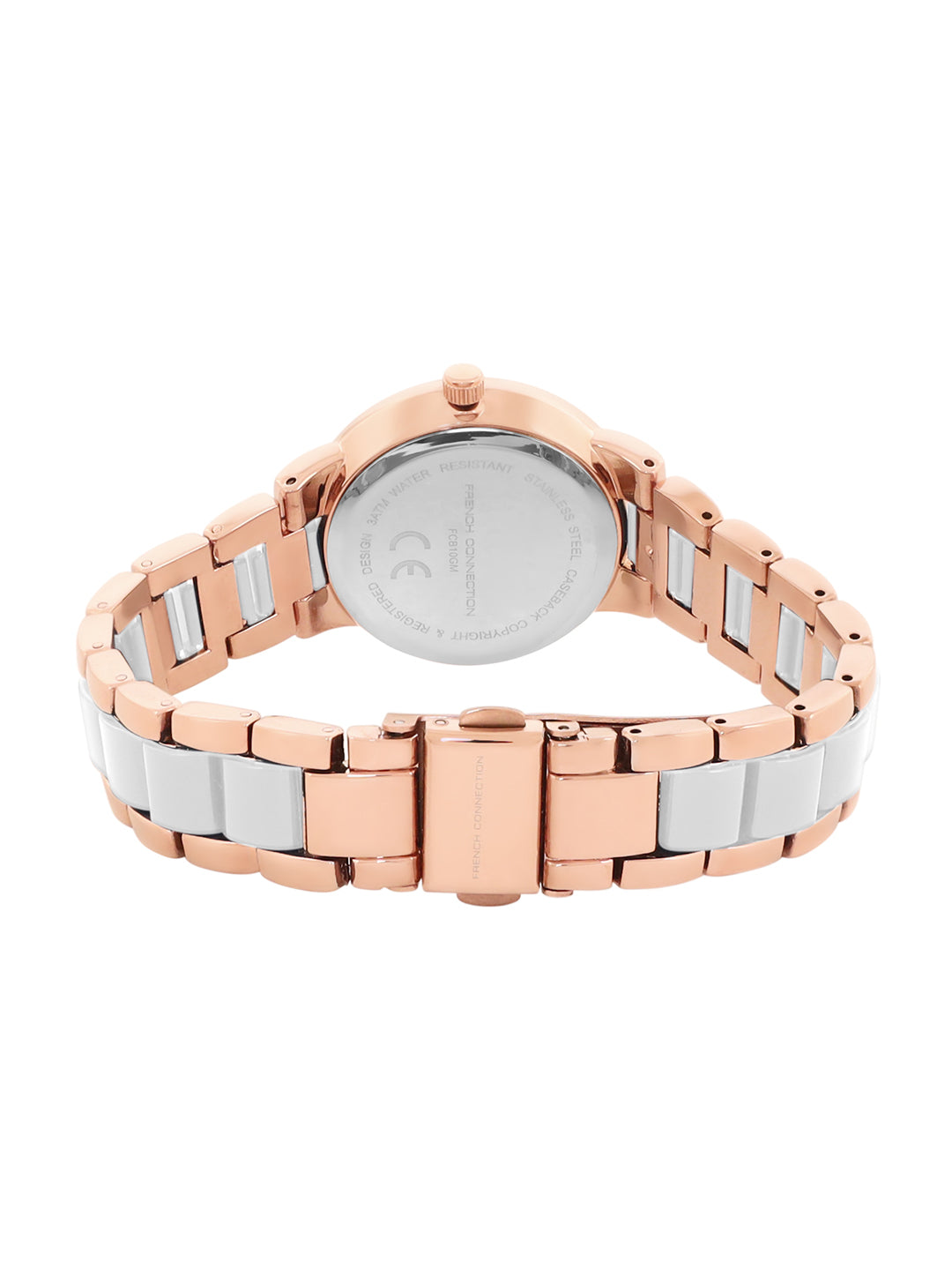 French Connection White Dial Analog Watch for Women's - FCB10GM