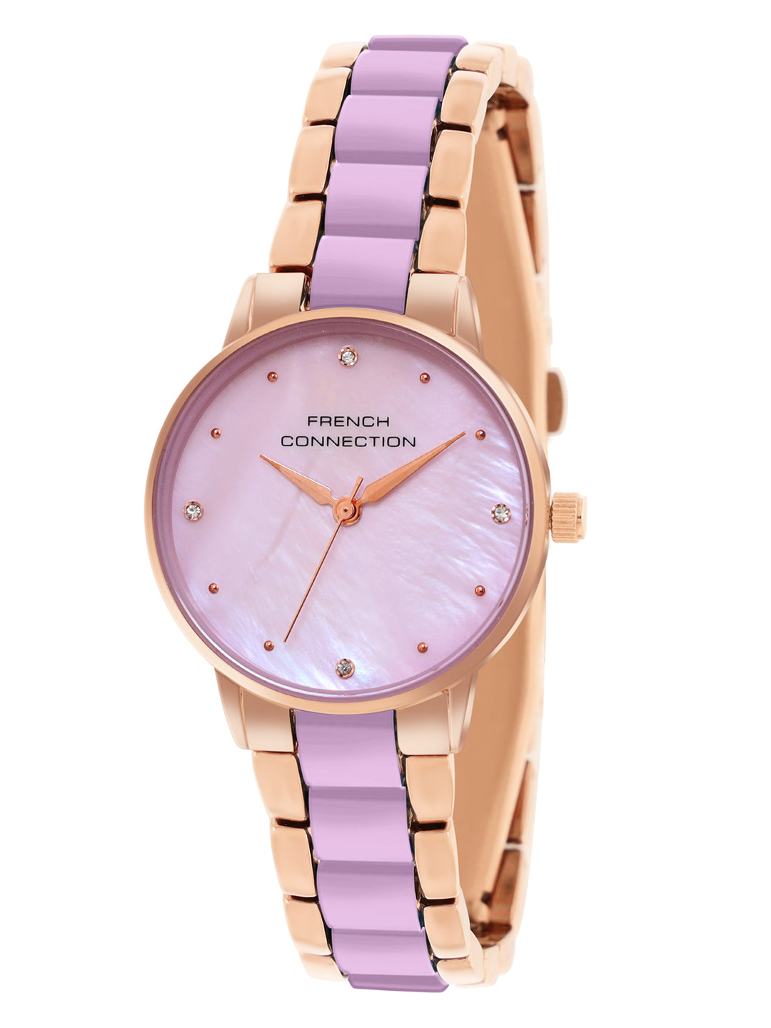 French Connection Purple Dial Analog Watch for Women's - FCB10RGM