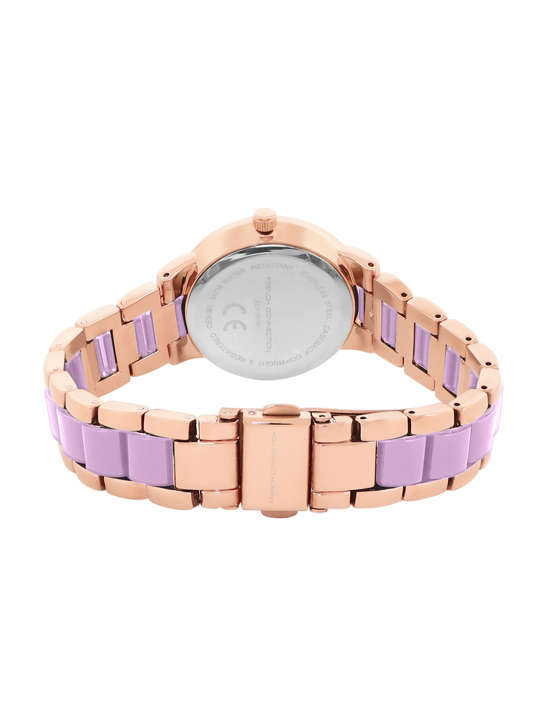 French Connection Purple Dial Analog Watch for Women's - FCB10RGM