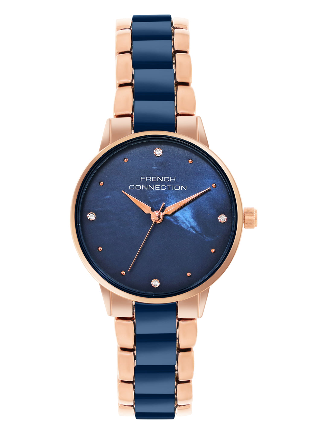 French Connection Blue Dial Analog Watch for Women's - FCB10UM