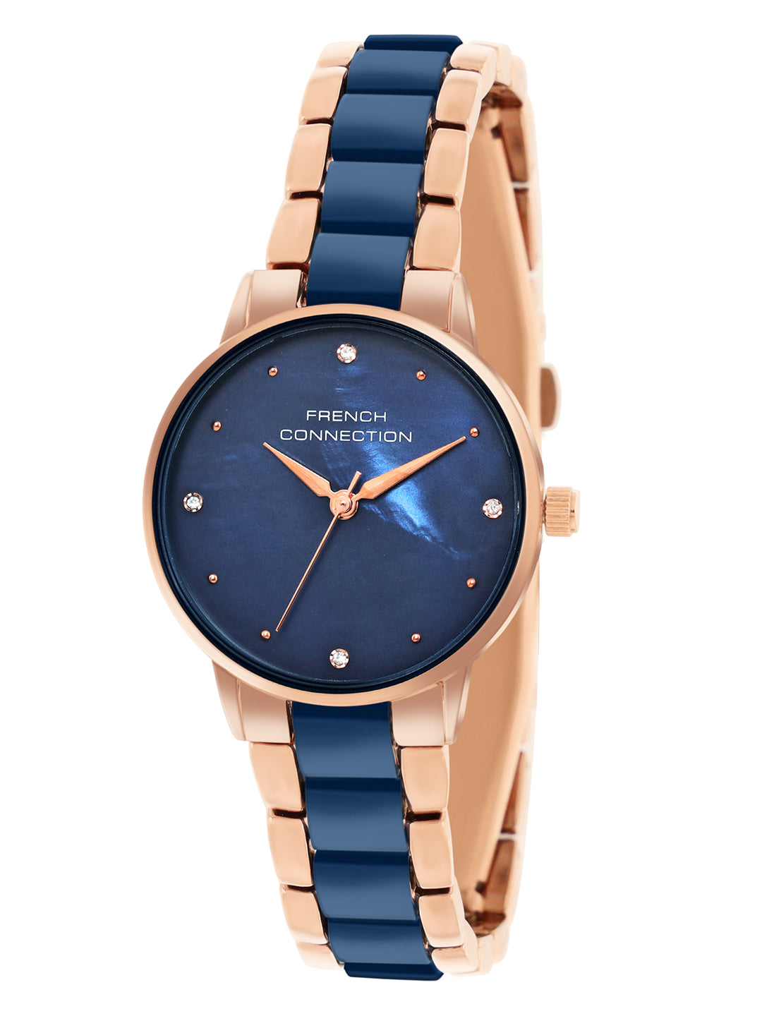 French Connection Blue Dial Analog Watch for Women's - FCB10UM