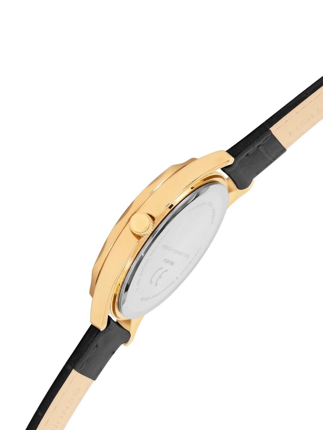 French Connection Black Dial Analog Watch for Women's - FCB11BL