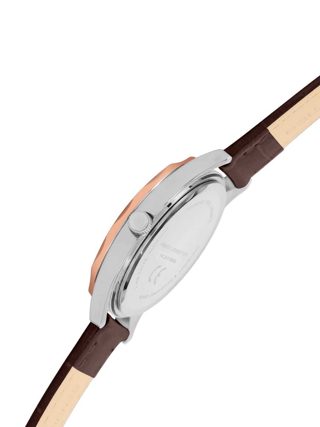 French Connection Brown Dial Analog Watch for Women's - FCB11BRL