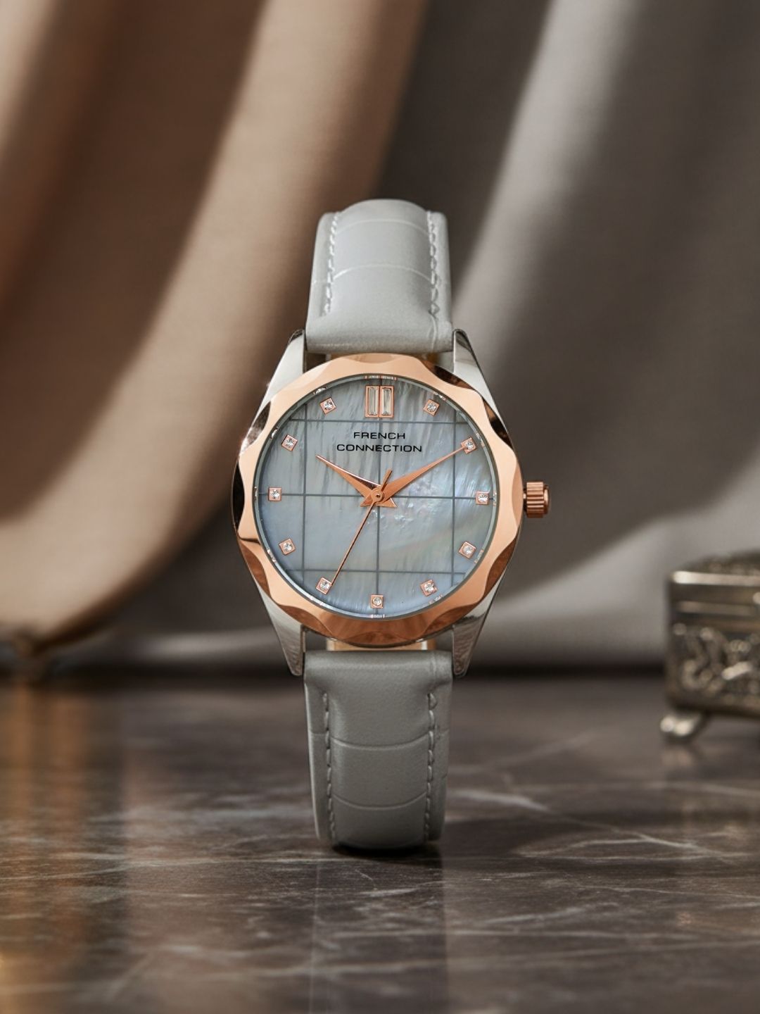 French Connection Grey Dial Analog Watch for Women's - FCB11GRL