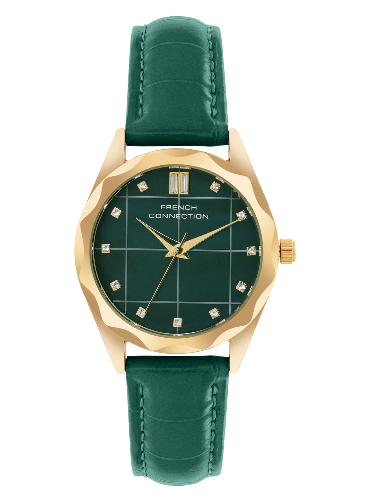 French Connection Green Dial Analog Watch for Women's - FCB11NL