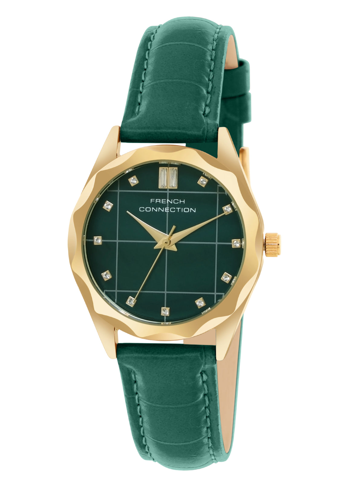 French Connection Green Dial Analog Watch for Women's - FCB11NL
