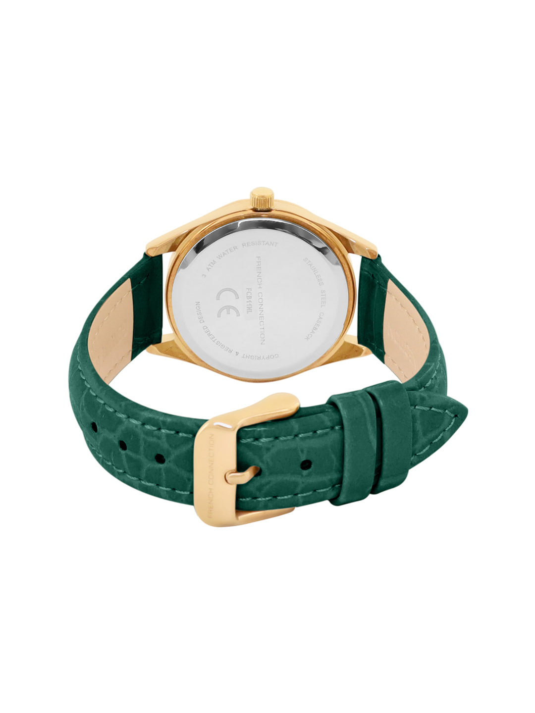 French Connection Green Dial Analog Watch for Women's - FCB11NL