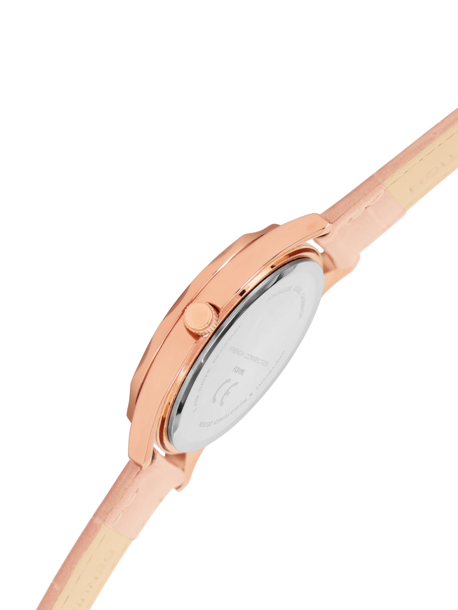 French Connection Pink Dial Analog Watch for Women's - FCB11PL