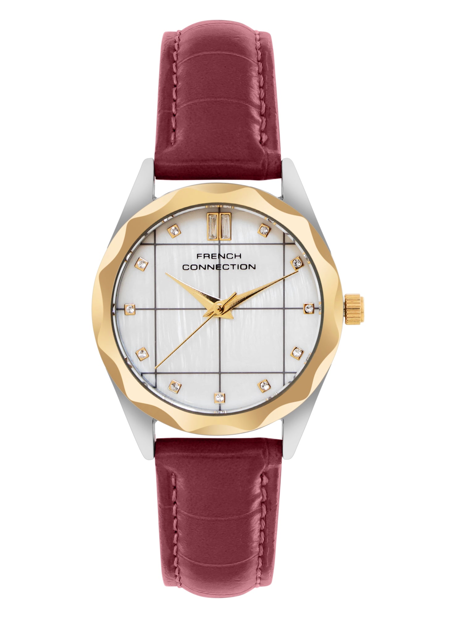 French Connection White Dial Analog Watch for Women's - FCB11RL