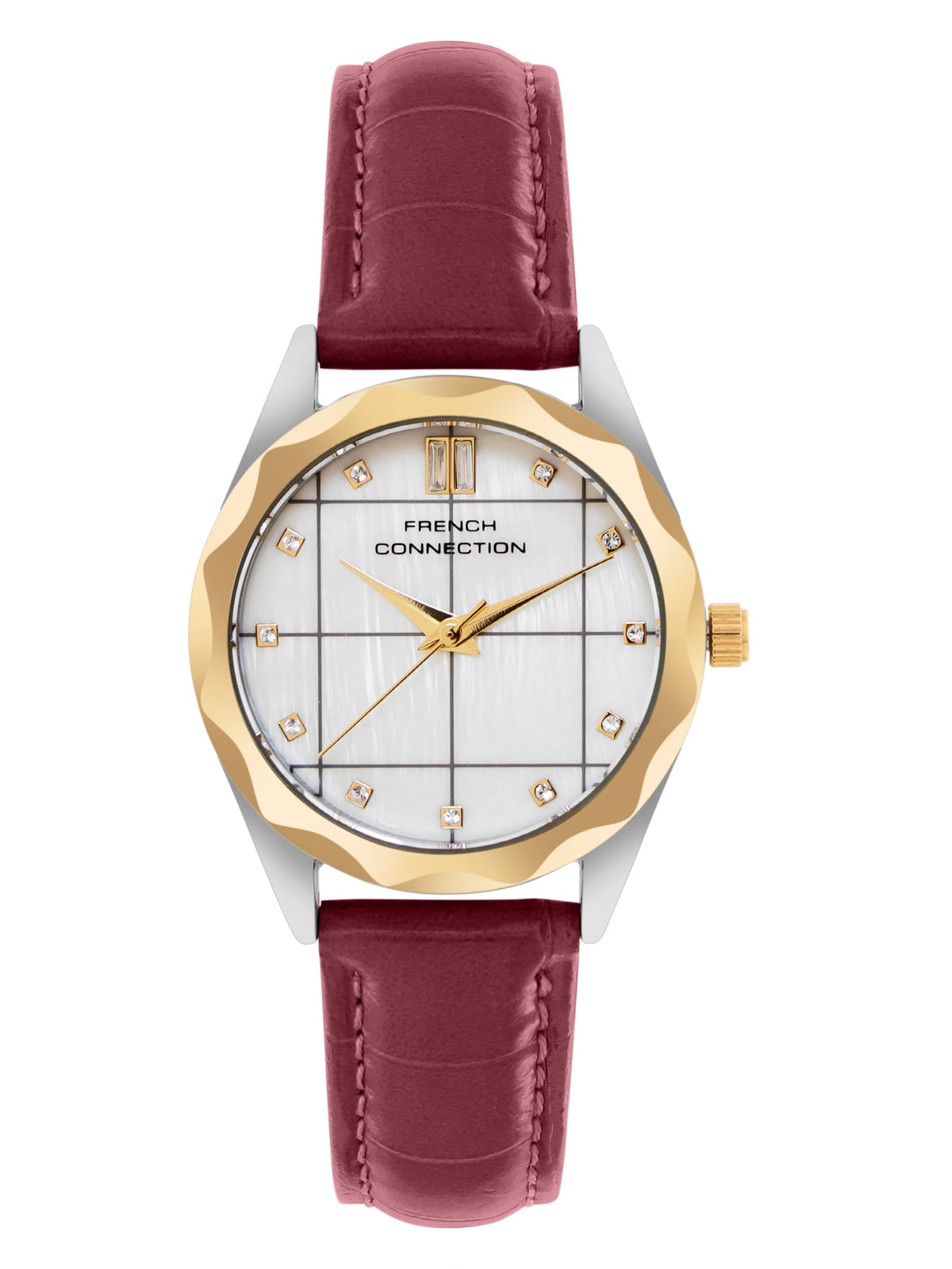 French Connection White Dial Analog Watch for Women's - FCB11RL