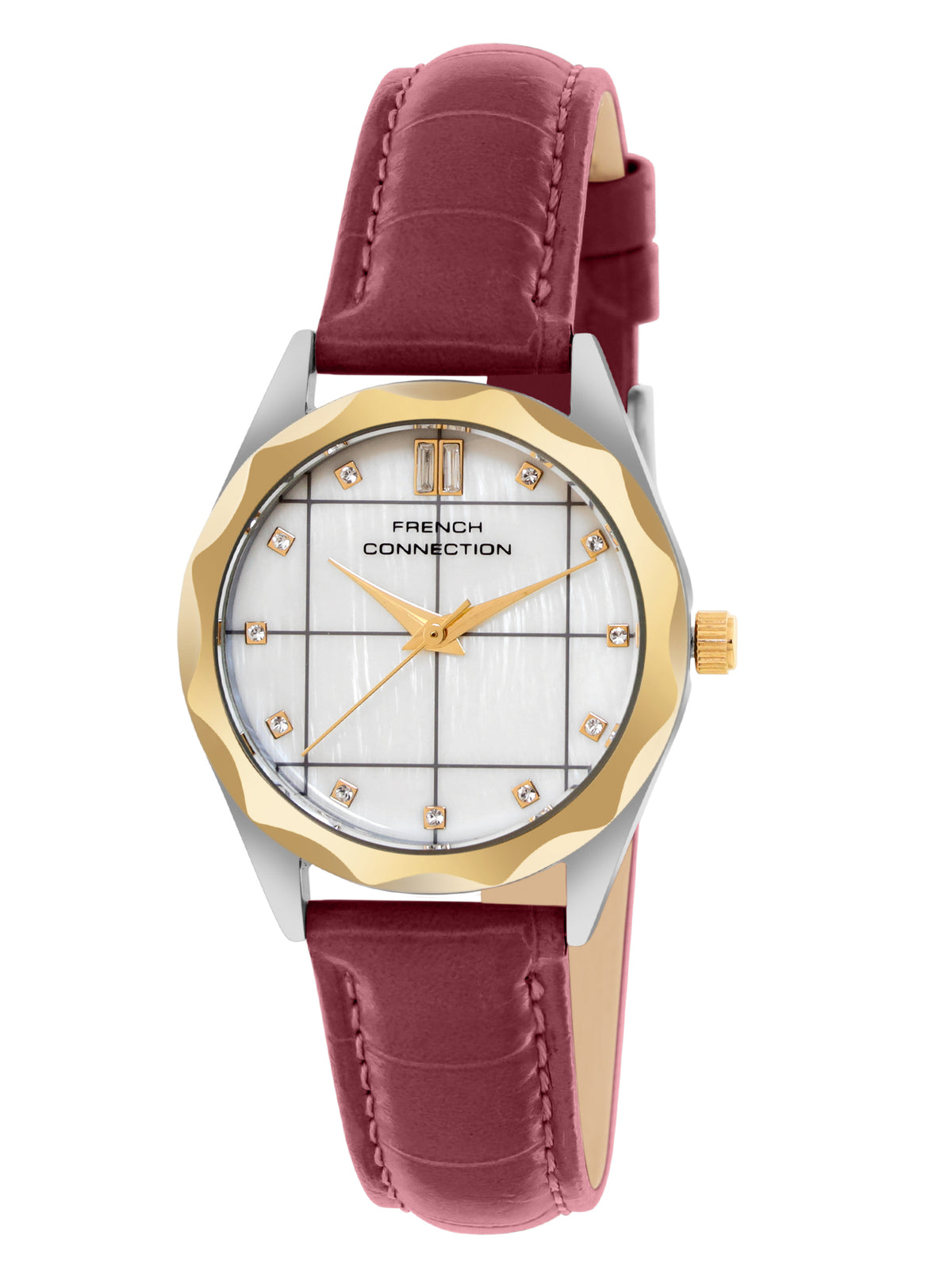 French Connection White Dial Analog Watch for Women's - FCB11RL