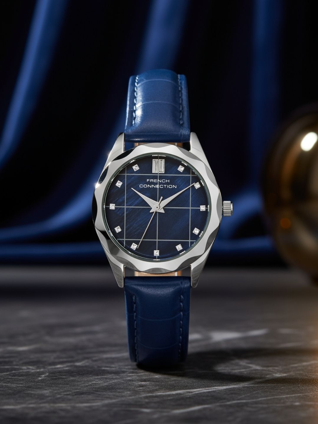 French Connection Blue Dial Analog Watch for Women's - FCB11UL