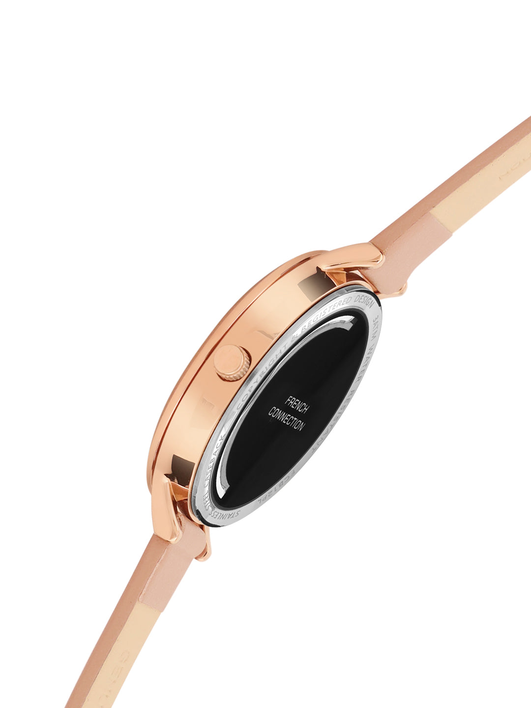French Connection Rosegold Dial Analog Side Second Watch for Women's - FCB12PL
