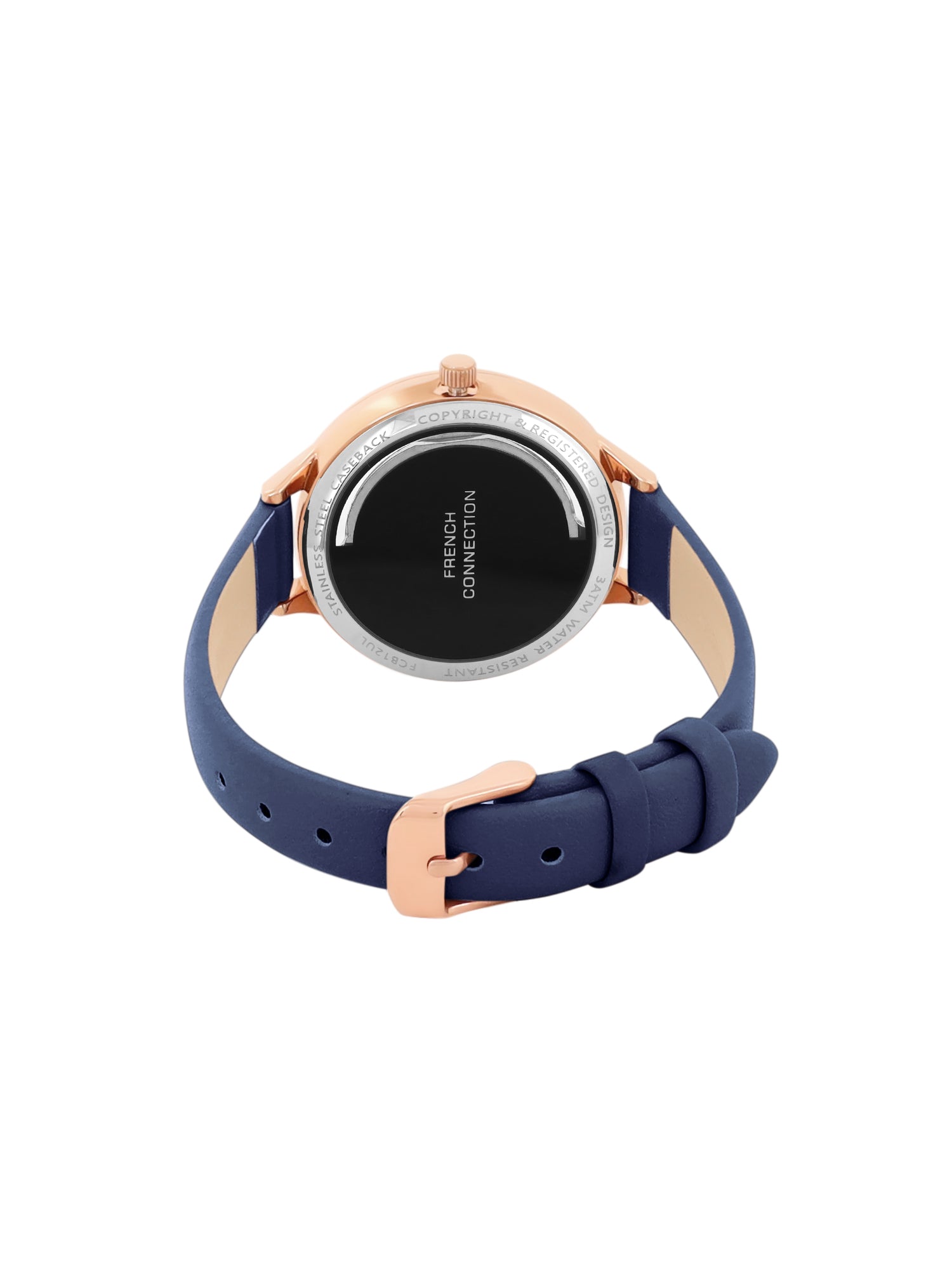 French Connection Rosegold Dial Analog Side Second Watch for Women's - FCB12UL