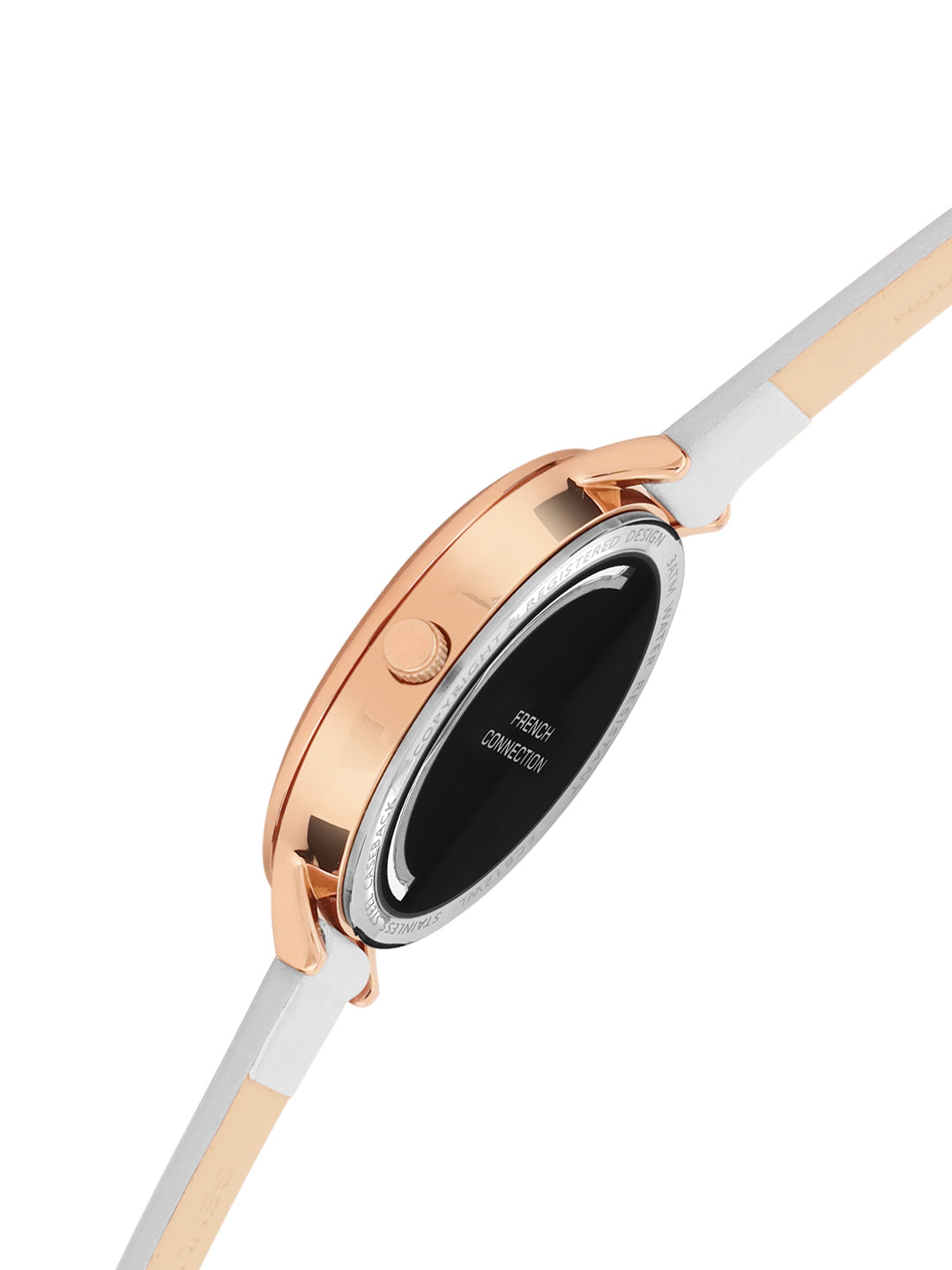 French Connection Rosegold Dial Analog Side Second Watch for Women's - FCB12WL